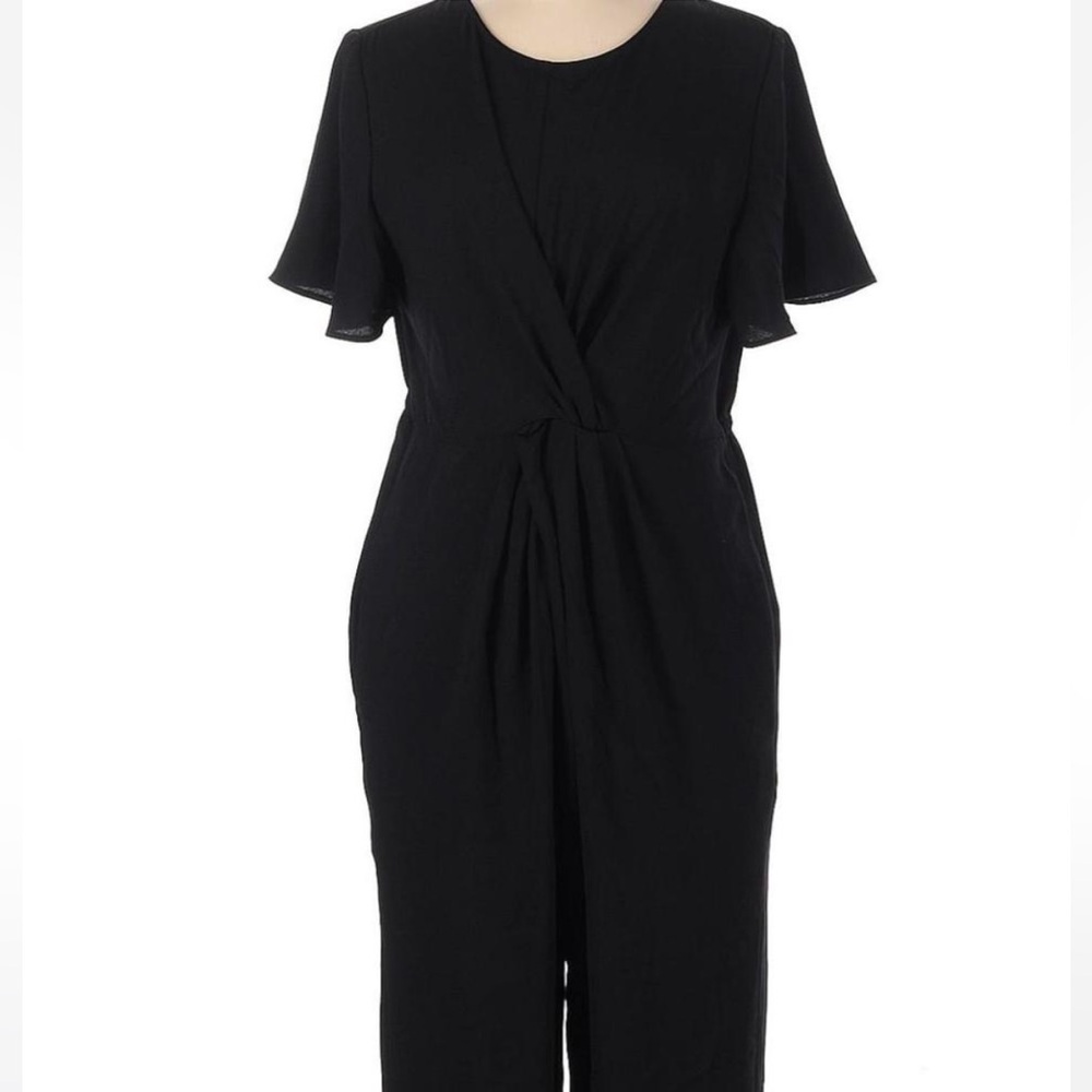 Halogen Black Jumpsuit Versatile Timeless Design